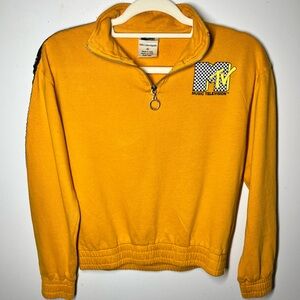 MTV Mustard Yellow Cropped Pullover